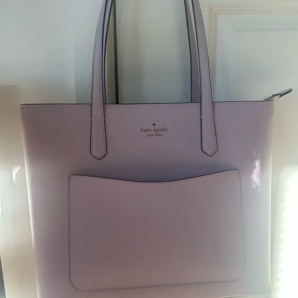 Kate Spade Lavender Tote and Pouch - Picture 2 of 5